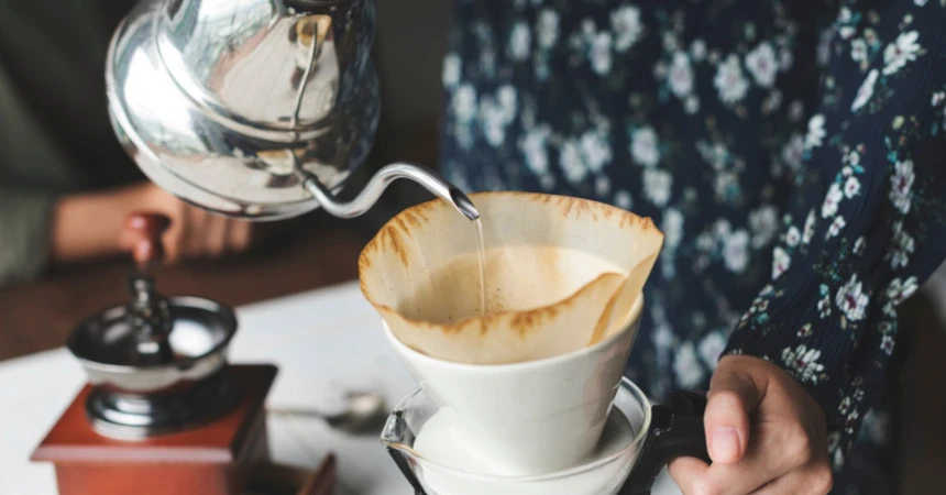 Making coffee the old fashioned way