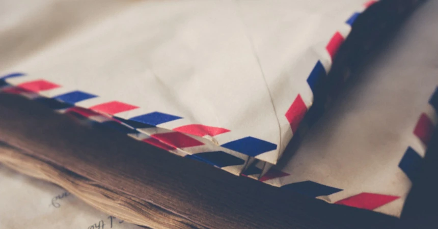 Image of three air mail envelopes