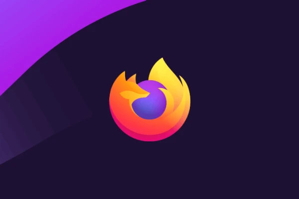 Firefox logo on a purple-ish background