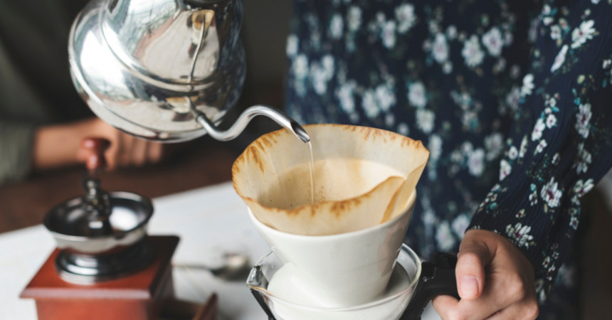 Making coffee the old fashioned way